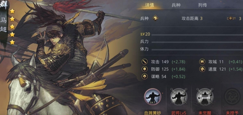 率土之滨马超战法怎么加点