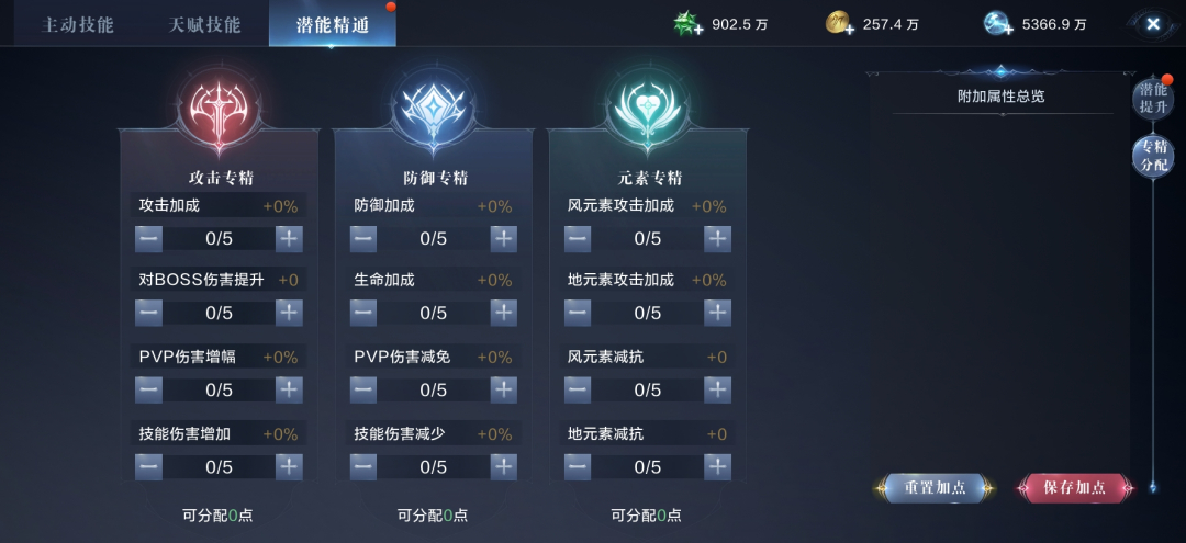全民奇迹2天赋怎么加点