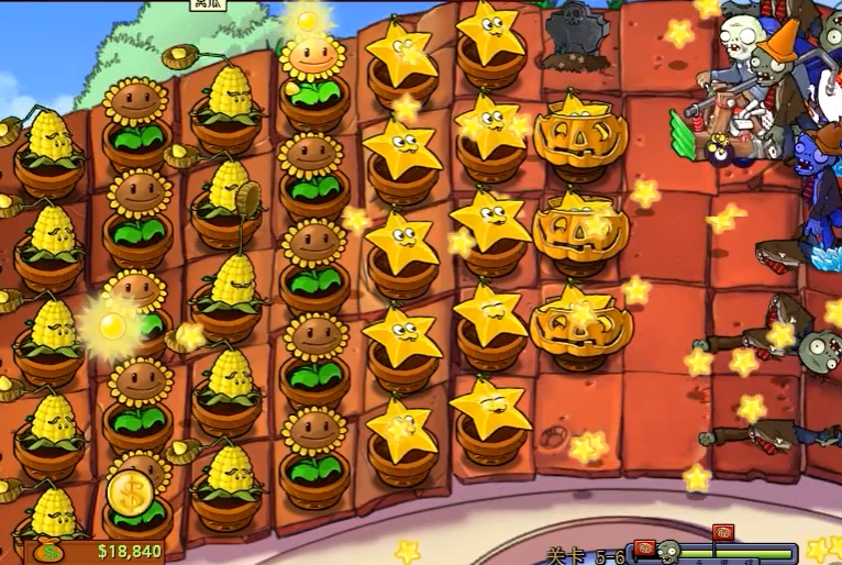 植物大战僵尸95版5-6怎么过
