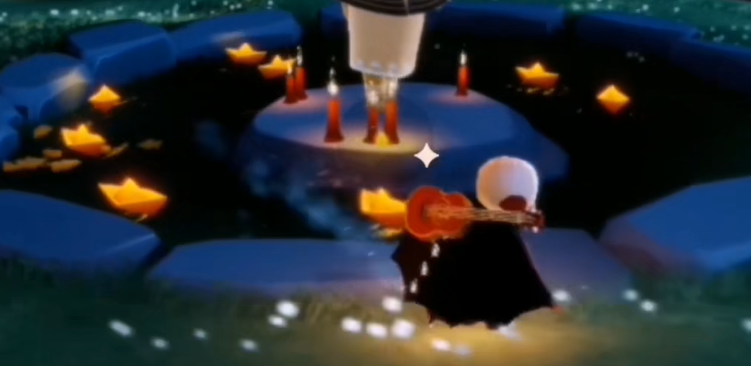 光遇如何在遇镜放纸船