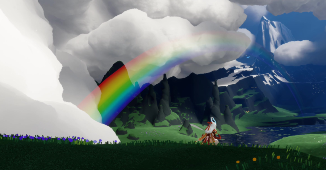 光遇怎么踩到彩虹上面 光遇怎么踩到彩虹上面