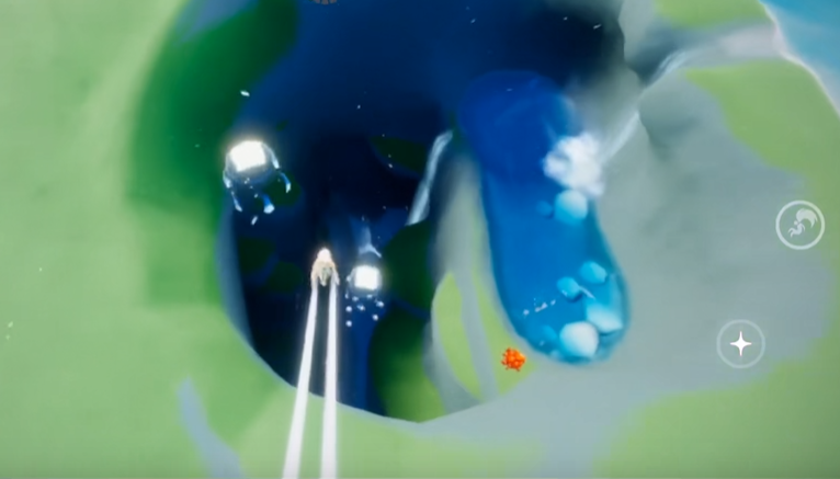 光遇圣岛水帘怎么上去 光遇圣岛水帘怎么上去