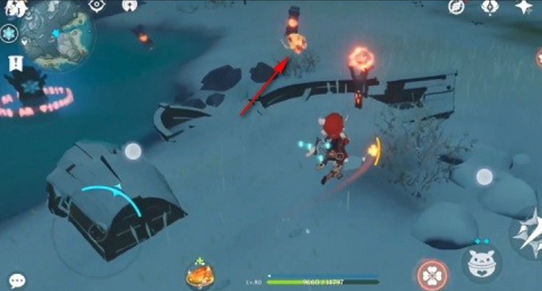 原神雪山火炬怎么解