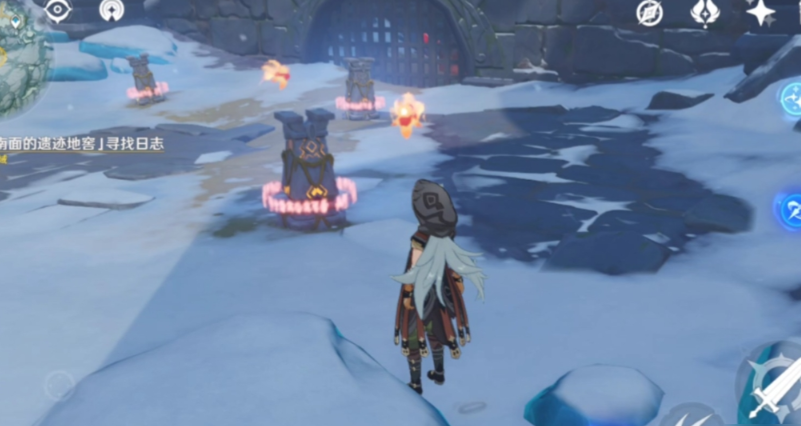 原神雪山火炬怎么解