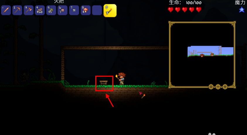 泰拉瑞亚工作台怎么做