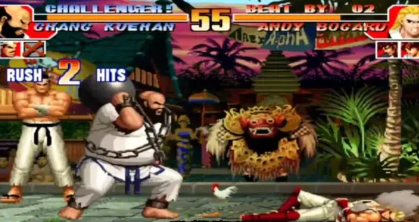 拳皇97倒地后怎么防大猪跳抓