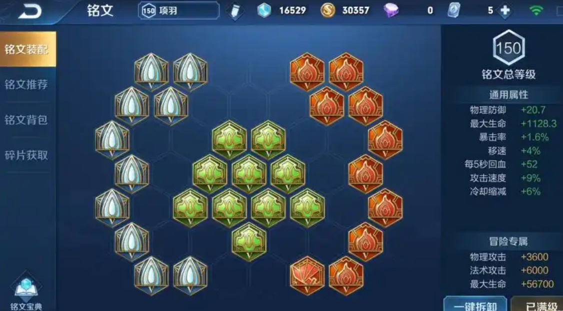 王者荣耀项羽出装是什么