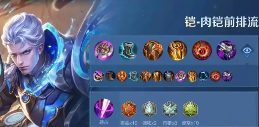 王者荣耀肉装打野铠出装怎么搭配 王者荣耀肉装打野铠出装怎么搭配