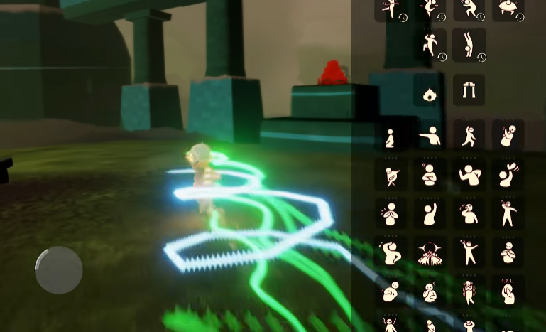 光遇怎么边转圈边移动