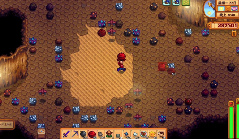 星露谷物语怎么刷石头