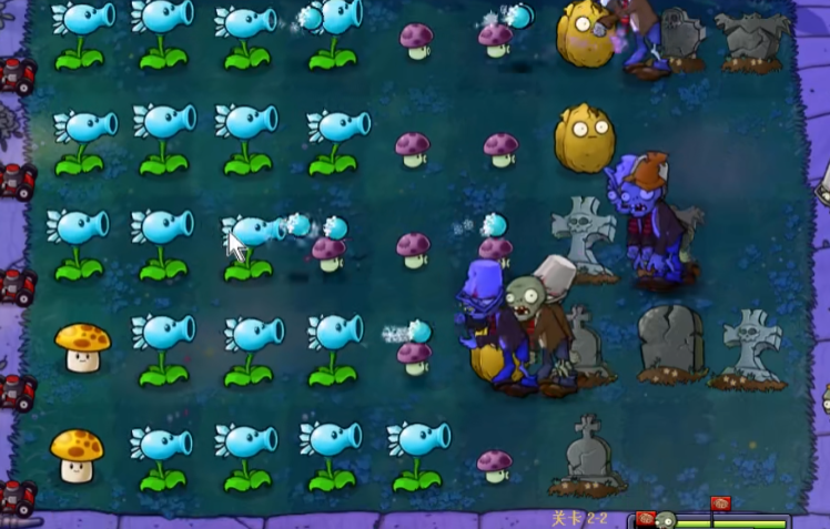 植物大战僵尸95版2-2怎么过