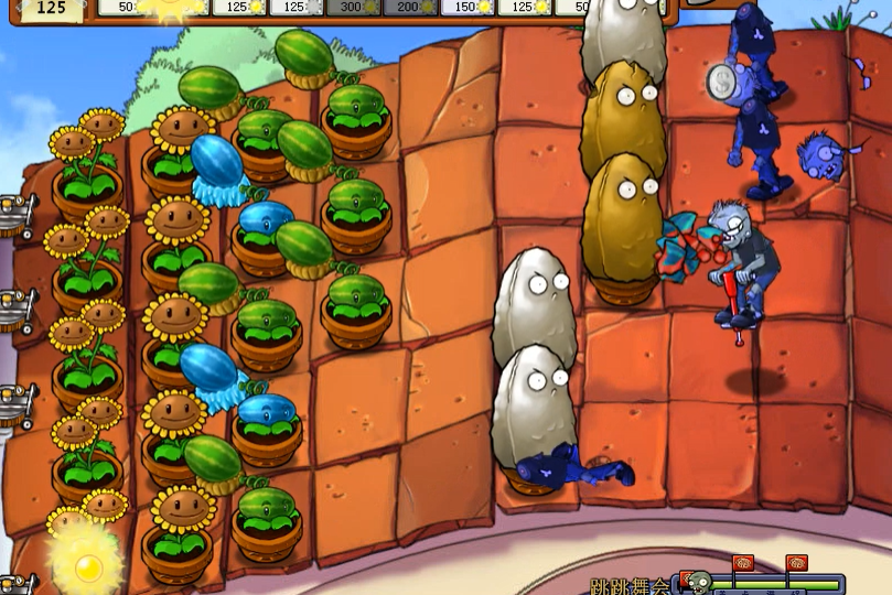 植物大战僵尸中的跳跳舞会怎么打