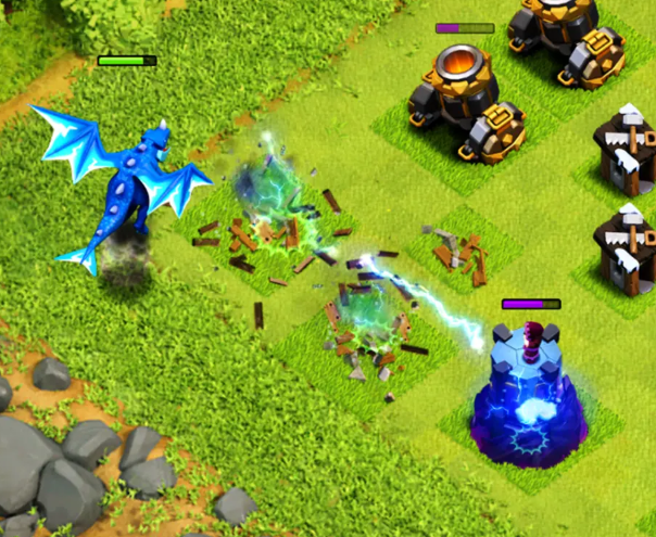 部落冲突七级电龙怎么打