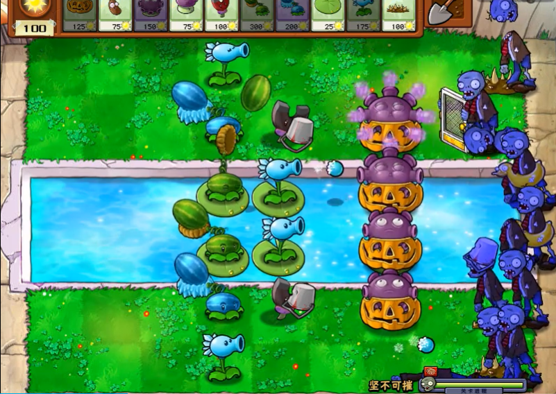 植物大战僵尸里坚不可摧怎么摆阵
