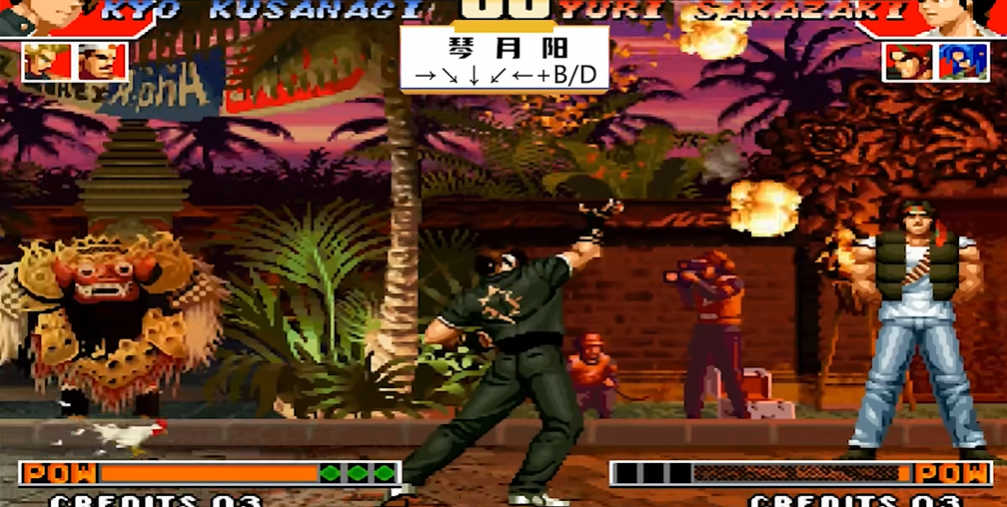 拳皇97火神大招怎么放